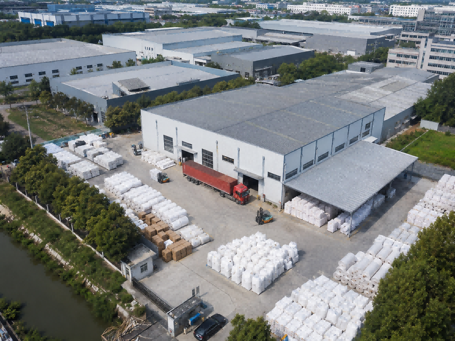 Aerogel factory building