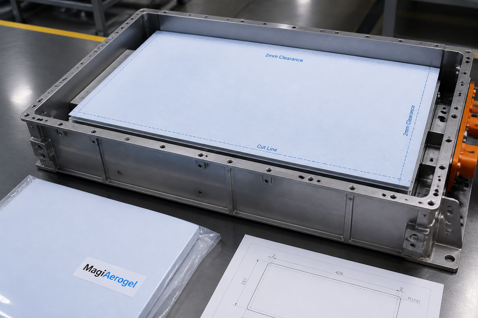 aerogel insulation sheets enclosure fit