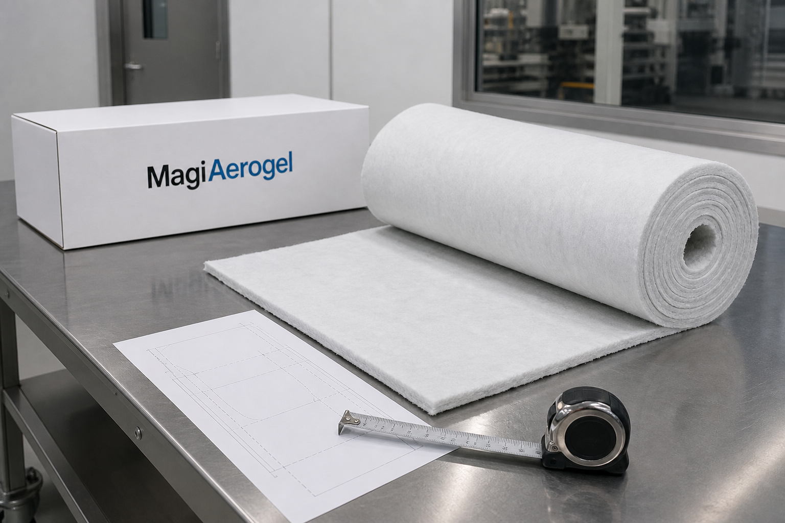 silica aerogel blanket insulation roll cut plan inspection