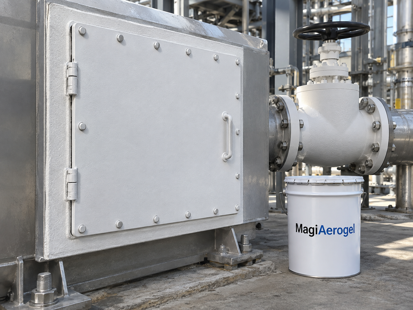 silica aerogel coating equipment housing application