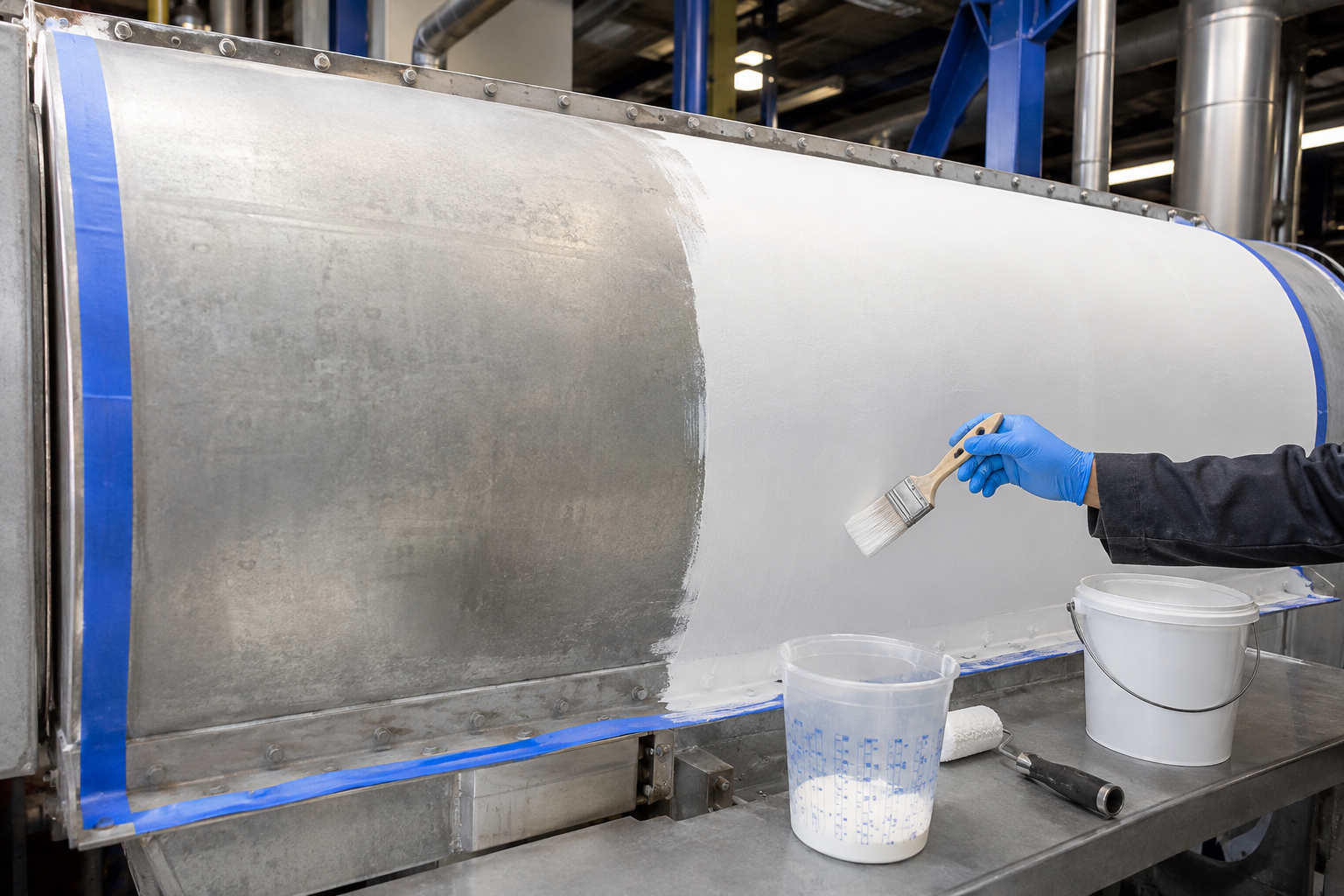 silica aerogel coating surface preparation