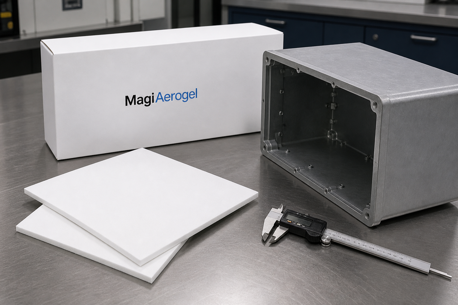 silica aerogel insulation sheets equipment enclosure fit check